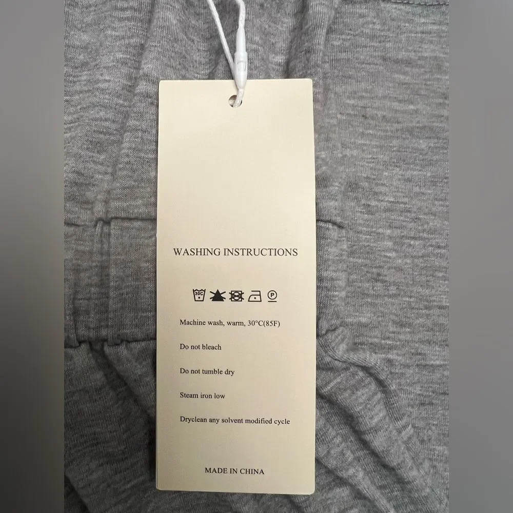 SMALL NWT Grey Wide-Leg Jumpsuit Jumper Elastic Waist and Sleeveless Tank - Picture 10 of 13